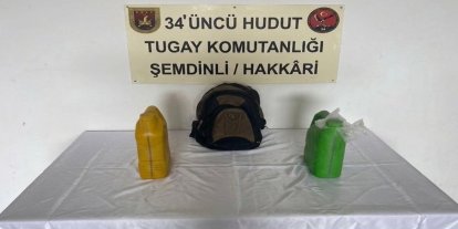 Hakkâri hududunda 8 kilogram uyuşturucu ele geçirildi