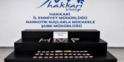 Hakkari'de İran uyruklu 2 şüphelinin midesinden 763 gram eroin çıktı