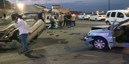 Şanlıurfa'da zincirleme trafik kazasında 3 yaralı