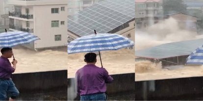 Çin'in doğusunda sel: Çok sayıda kayıp var