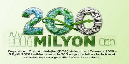 DOA sistemiyle 200 milyondan fazla ambalaj geri dönüşüme kazandırıldı