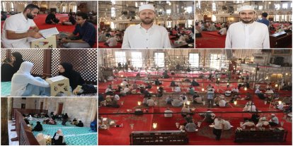 "Kur'an-ı Kerim'i Tek Oturumda Ezbere Okuma Yarışması" Fatih Camii'nde gerçekleşti