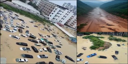 Çin'i vuran Saudel Tayfunu toprak kaymalarını tetikledi: 3 ÖLÜ, 9 kayıp