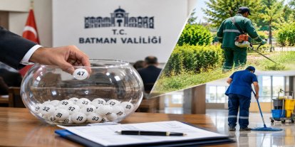 Batman'da 803 kişilik TYP alımında kura sonuçları belli oldu