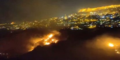 Mardin’de örtü yangını evlere ulaşmadan söndürüldü