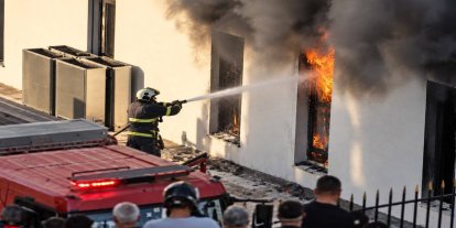 Malatya'da kapalı otoparkta yangın