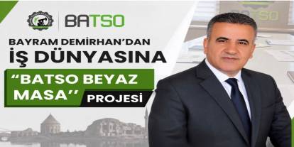 Bayram Demirhan’dan İş Dünyasına “BATSO Beyaz Masa” Projesi