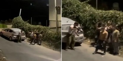 El-Halil'de silahlı Yahudi'den 5 Filistinli çocuğa tehdit