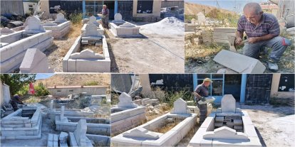 Yarım asırlık taş ustası Canlı: Çırak yetişmemesi nedeniyle bu meslek yok olma tehlikesiyle karşı karşıya