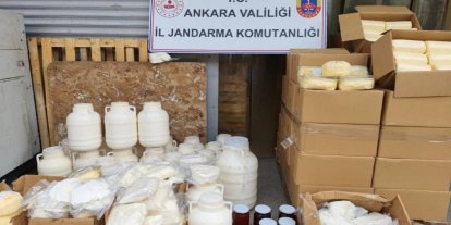 Ankara'da 838 kilogram süt ve süt ürünü imha edildi