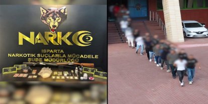 Isparta’da uyuşturucu operasyonu: 30 şüpheli hakkında adli işlem başlatıldı