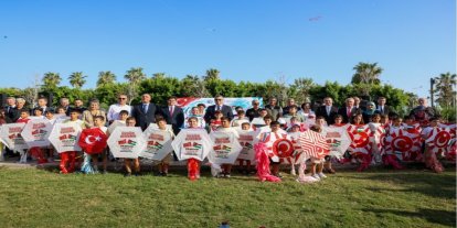 Mersin'de "Uçurtmalar Vurulmasın, Gökyüzü Çocuklara Kalsın" etkinliği düzenlendi
