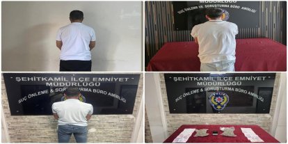 Gaziantep'te 3 şüpheli yakalandı