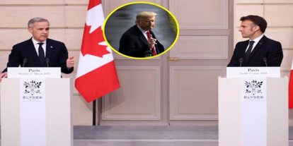 Macron ve Carney, Trump’ın ABD bayrağıyla gösterdiği adada görüşecek