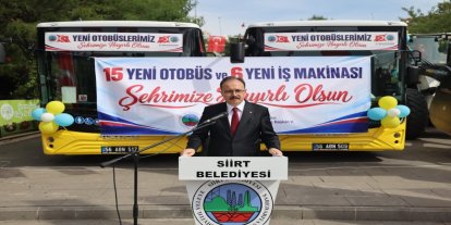 Siirt Belediyesi filosuna 21 yeni araç kattı