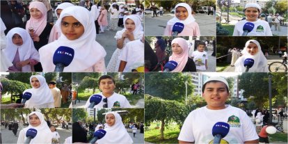 Çocuklar "Hayat Namazla Güzeldir" etkinliğini anlattı