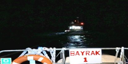 İstanbul Beykoz açıklarında makine arızası yapan tekne kurtarıldı