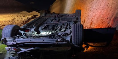 Cizre-Silopi yolunda otomobil uçuruma yuvarlandı