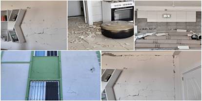 Şanlıurfa'daki deprem bazı yapılarda hasar oluşturdu
