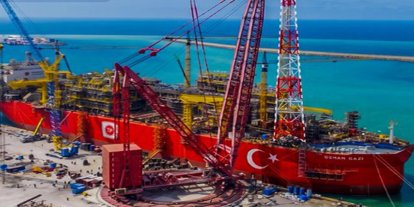 Osman Gazi yüzer üretim platformu doğal gaz üretimine günlük 10 milyon metreküp katkı sağlayacak