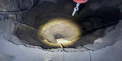 Define aramak için evin içinde 25 metrelik çukur kazdılar