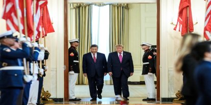 Şi ve Trump, II. Dünya Savaşı'nda Japon saldırganlığına karşı ittifaklarına övgülerde bulundu