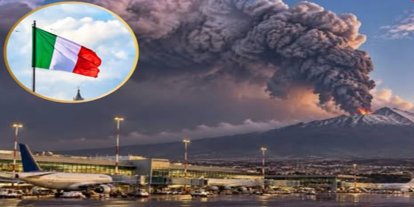 Etna Yanardağı'nın faaliyete geçmesiyle tüm uçuşlar durduruldu