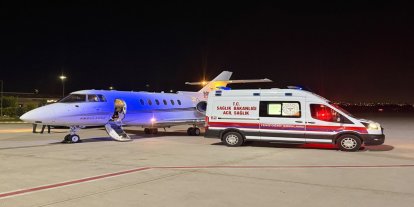 Batman'da 50 günlük Eylül bebek için ambulans uçak havalandı