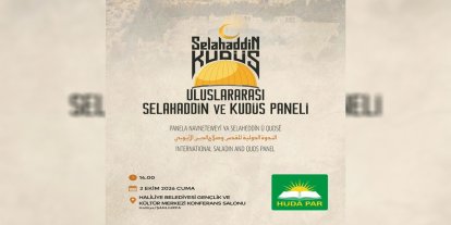 Şanlıurfa'da "Uluslararası Selahaddin ve Kudüs Paneli" düzenlenecek