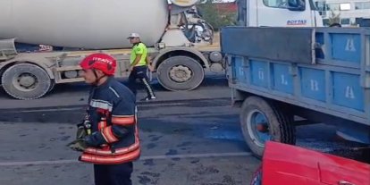Malatya'da beton mikseri ile traktör çarpıştı: 2 yaralı