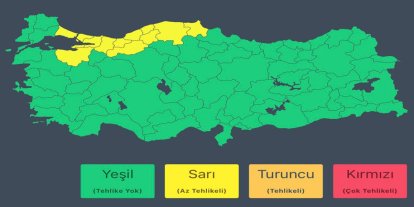 14 ilde kuvvetli ve çok kuvvetli yağış bekleniyor