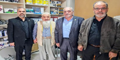 HÜDA PAR Kovancılar’da İlçe Müftüsü Canlı’yı  ve yaşlıları ziyaret etti
