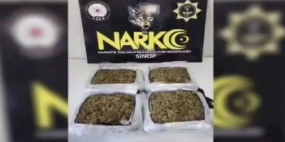 Sinop'ta 2 kilo 892 gram uyuşturucu ele geçirildi: 3 tutuklama