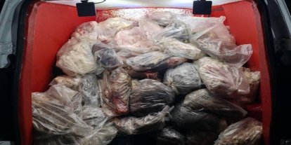 Diyarbakır'da sağlığa elverişsiz 820 kilogram sakatat ele geçirildi
