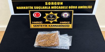 Yozgat'ta uyuşturucu operasyonu: Bir şüpheli hakkında işlem başlatıldı