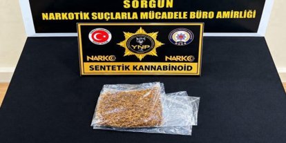Yozgat'ta uyuşturucu operasyonu: Bir şüpheli hakkında işlem başlatıldı