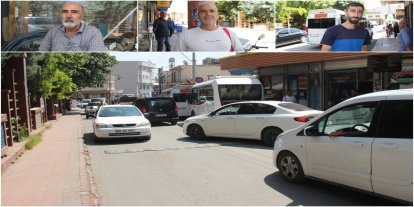 Dar yol, yoğun trafik: Ergani esnafı çözüm bekliyor