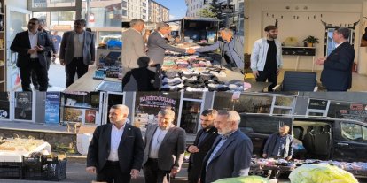 HÜDA PAR Bingöl İl Başkanlığı’ndan Saray Mahallesi esnafına ziyaret