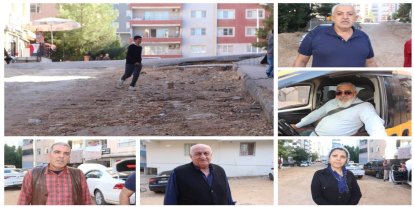 Mardin'de tamamlanmayan yol çalışmalarına mahalle sakinlerinden tepki
