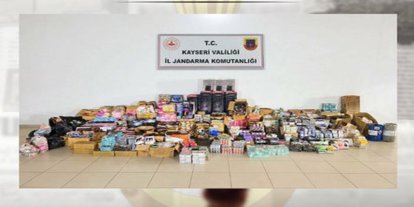 Kayseri’de 14 bin 374 adet gümrük kaçağı ürün ele geçirildi
