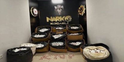 Kocaeli'de 338 bin sentetik ecza hapı ele geçirildi