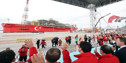 Osman Gazi, Sakarya Gaz Sahası’na uğurlandı