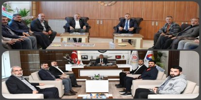 HÜDA PAR Malatya İl Başkanlığından MTSO ve MTB'ye ziyaret