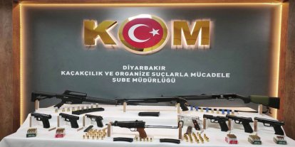Diyarbakır’da silah kaçakçılığı operasyonu: 13 gözaltı