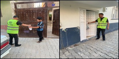 Umut Kervanı'ndan Akçakale'deki ihtiyaç sahiplerine et yardımı