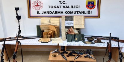 Tokat'ta silah ve tarihi eser kaçakçılığı operasyonu: 6 gözaltı