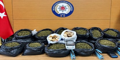 İzmir ve Muğla’da uyuşturucu operasyonu: 63 kilo skunk ele geçirildi