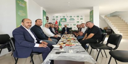 HÜDA PAR Viranşehir İlçe Başkanı Tekin basın mensuplarıyla buluştu