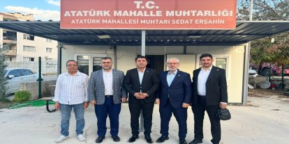 HÜDA PAR Buca’dan İzmir Muhtarlar Federasyonu Başkanı’na ziyaret
