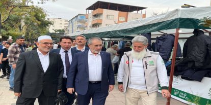 Diyanet-Sen yöneticilerinden Umut Kervanı kermesine ziyaret
